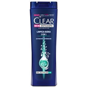 Shampoo Anticaspa CLEAR Men Limpeza Diária 2 em 1 200ml