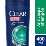 Shampoo Anticaspa Clear Men Limpeza Diária 2 em 1