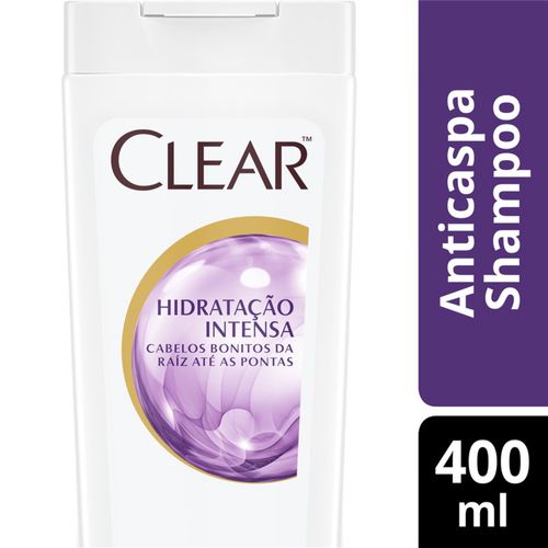 Shampoo Anticaspa CLEAR Women Hidratação Intensa 400ML