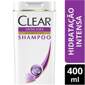 Shampoo Anticaspa Clear Women Hidratação Intensa - 400ml