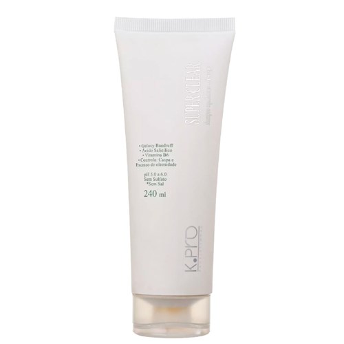 Shampoo Anticaspa KPro Super Clear Controla Oleosidade 240ml