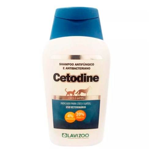 Shampoo Antifúngico e Antibacteriano Cetodine para Cães e Gatos 240ml
