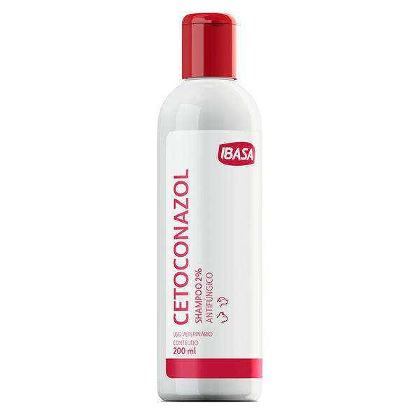 Shampoo Antifúngico Ibasa Cetoconazol 2% para Cães e Gatos - 200ml