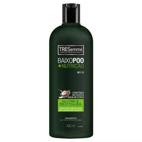 Shampoo Baixo Poo + Nutrição TRESsemmé 400mL