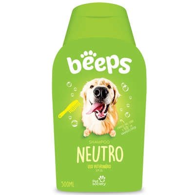 Shampoo Beeps Neutro Pet Society 500mL