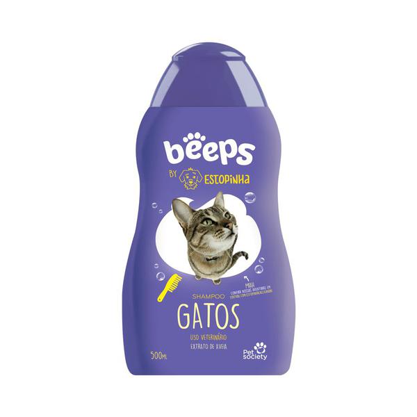 Shampoo Beeps para Gatos Estopinha 500ml - Pet Society / Beeps