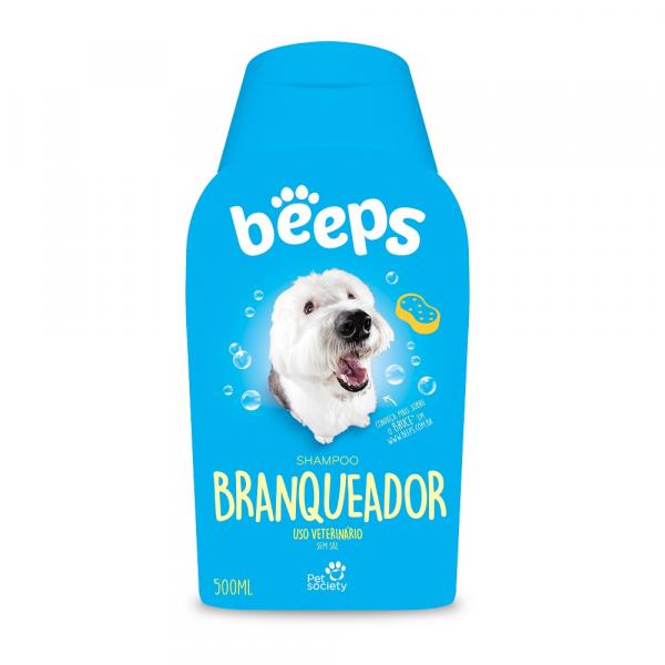 Shampoo Beeps Pet Society Branqueador 500 Ml - Pet Society