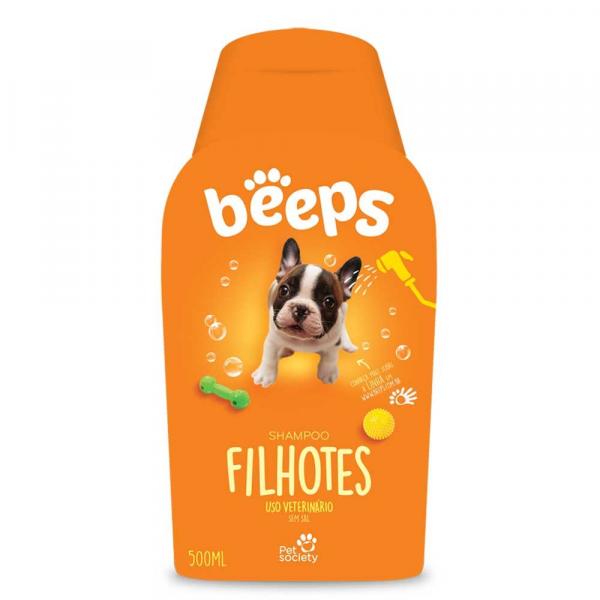Shampoo Beeps Pet Society Filhotes Cães Gatos 500ml