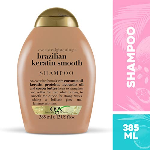 Shampoo Brazilian Keratin Smooth, OGX, 385 Ml