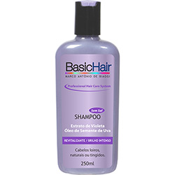 Tudo sobre 'Shampoo Brilho Intenso P/ Cabelos Loiros - 240ml - Basic Hair'