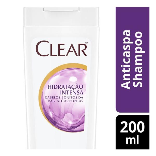 Shampoo Clear Anticaspa Hidratação Intensa 200ml