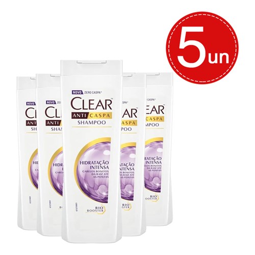Shampoo Clear Anticaspa Hidratação Intensa 400Ml Leve 5 Pague 3