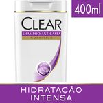 Shampoo Clear Anticaspa Hidratação Intensa - 400ml