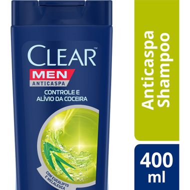 Shampoo Clear Controle da Coceira 400ml Cx. C/ 12 Un.