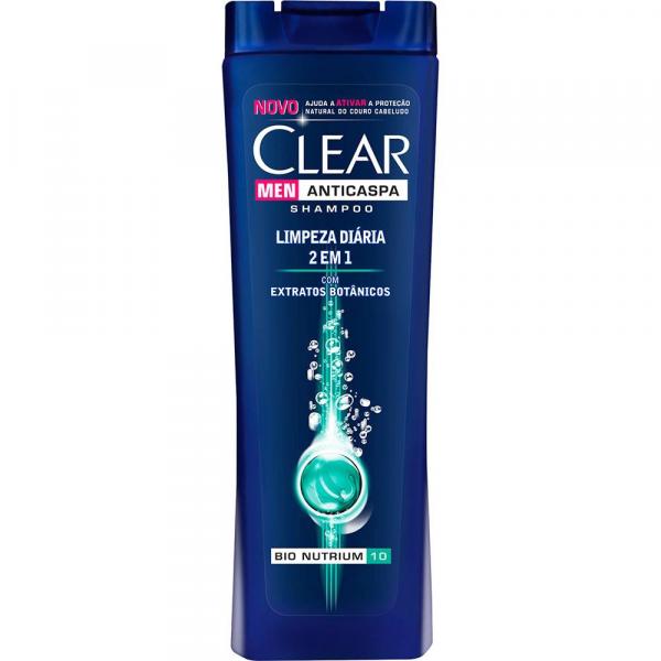 Shampoo Clear Men Anticaspa 2 em 1 Limpeza Diária 200ml