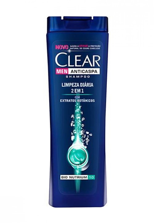 Shampoo Clear Men Anticaspa 2 em 1 Limpeza Diária 200Ml