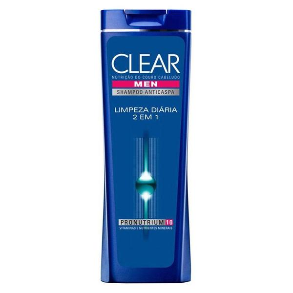Shampoo Clear Men Anticaspa Limpeza Diária 2 em 1 com 200ml - Unilever