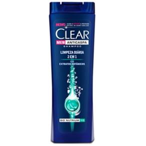 Shampoo Clear Men Limpeza Diária 2 em 1 Anticaspa 200Ml