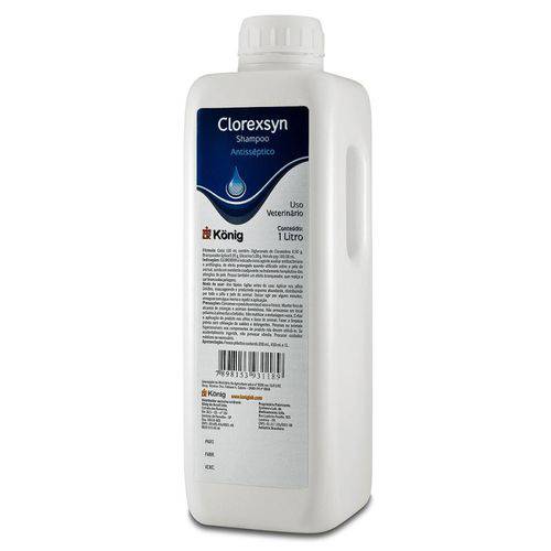 Tudo sobre 'Shampoo Clorexsyn (Antisséptico) Konig - 1 L'