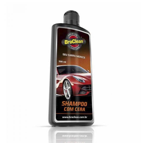 Shampoo com Cera Premium Car Care BraClean 500ml