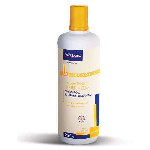 Shampoo Dermatológico Hexadene Spherulites para Cães e Gatos 250 Ml - Virbac