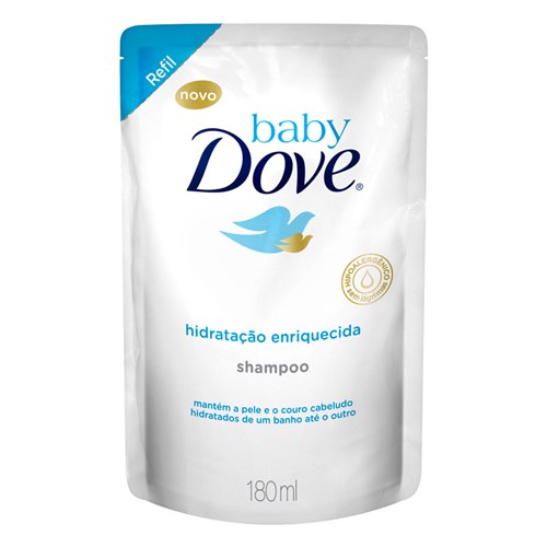 Shampoo Dove Baby Hidratação Enriquecida Refil 180Ml