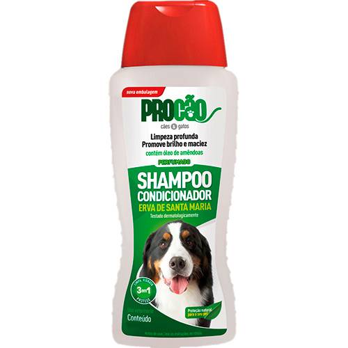 Tudo sobre 'Shampoo e Condicionador Erva Santa Maria para Cães e Gatos 500ml - Procão'