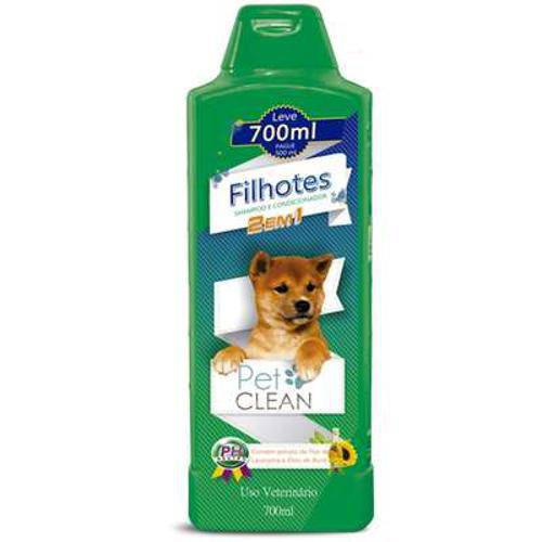 Tudo sobre 'Shampoo e Condicionador Pet Clean 2 em 1 Filhotes - 700ml'