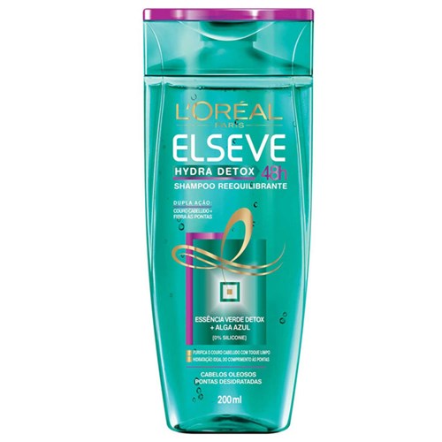Shampoo Elseve Hydra Detox 48H Antioleosidade 200Ml