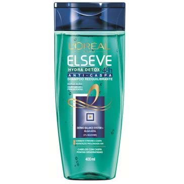 Shampoo Elsève Hydra Detox Anti Caspa SH ELSEVE HYDRA DETOX ANTI CASPA 400ML