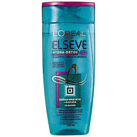 Shampoo Elseve Hydradetox Antioleosidade 200Ml