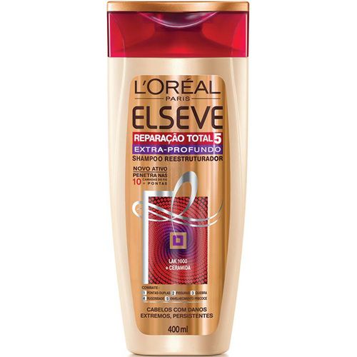 Shampoo Elseve L Oréal Paris Reparação Total 5 Extra-Profundo 400ml