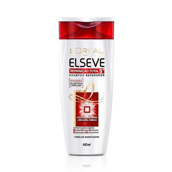 Shampoo Elseve Reparação Total 5+ com 400ml - L'Oréal Paris