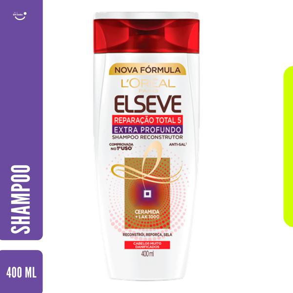 Shampoo Elseve Reparação Total 5 Extra Profundo 400ml