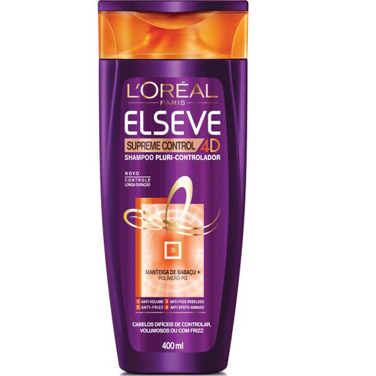 Shampoo Elseve Supreme Control 4d 400ml