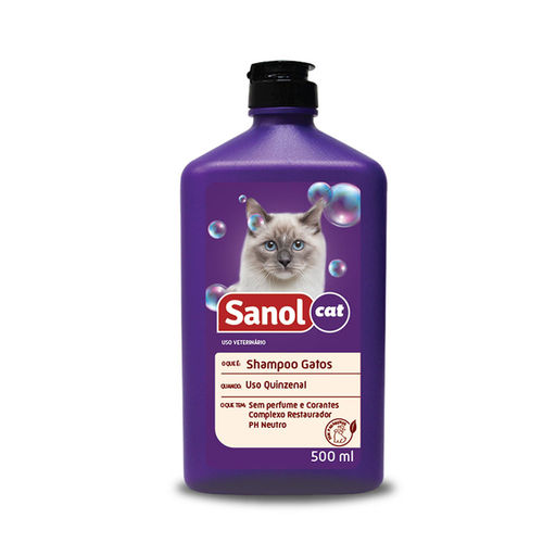 Shampoo Gatos Sanol 500ml
