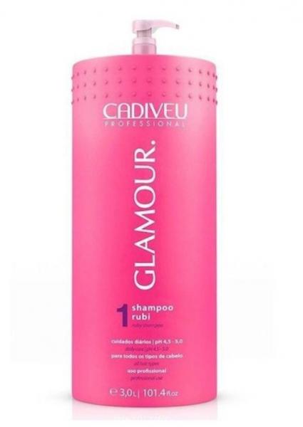 Shampoo Glamour Rubi Cadiveu Professional 3L