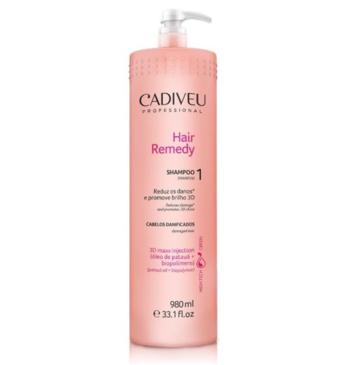 Shampoo Hair Remedy Cadiveu Lavatório 980ml