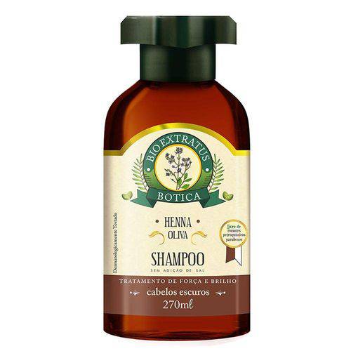 Shampoo Henna Oliva Botica 270ml - Bio Extratus