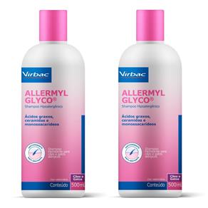 Shampoo Hidratante Allermyl Glyco Kit 2 Unidades 500ml Cada