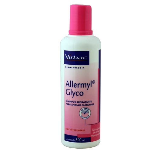Shampoo Hidratante Virbac Allermyl Glyco para Cães e Gatos Alérgicos 500ml