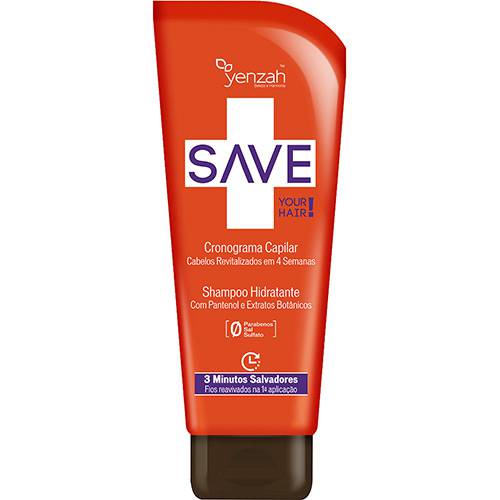 Tudo sobre 'Shampoo Hidratante Yenzah Save Your Hair 200ml'