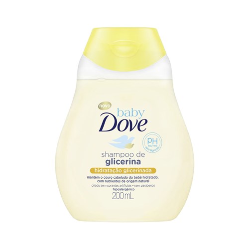 Shampoo Infantil Dove Baby Hidratação Glicerinada 200Ml