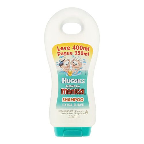 Shampoo Infantil Huggies Turma da Mônica 400ml Pague 350 Ex Sv SH INF HUGGIES TMONICA 400ML/PG350 EX SV