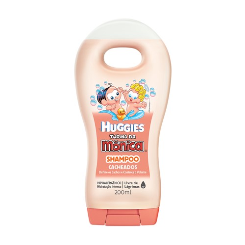 Shampoo Infantil Huggies Turma da Mônica Cacheados com 200ml