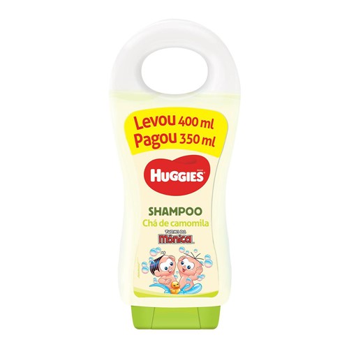 Shampoo Infantil Huggies Turma da Mônica Chá de Camomila 400ml