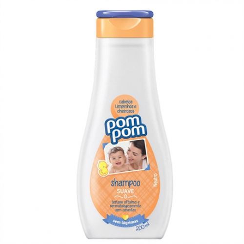 Shampoo Infantil Pom Pom Suave com 200ml