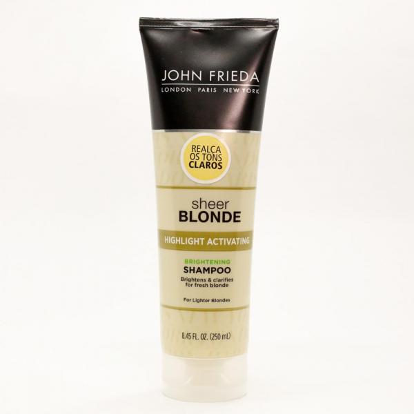 Shampoo John Frieda Sheer Blonde Highlight Activating para Loiros Claros 250ml