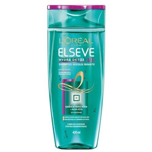 Shampoo L Oréal Elseve Hydra Detox Requilibrante 400ml