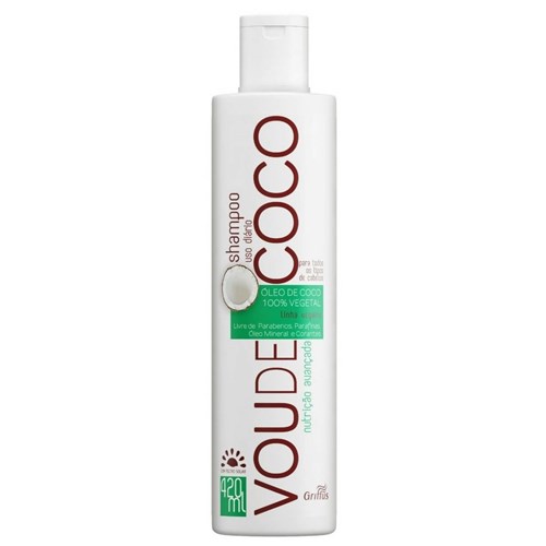 Shampoo Linha Vegana Vou de Coco Griffus 420Ml